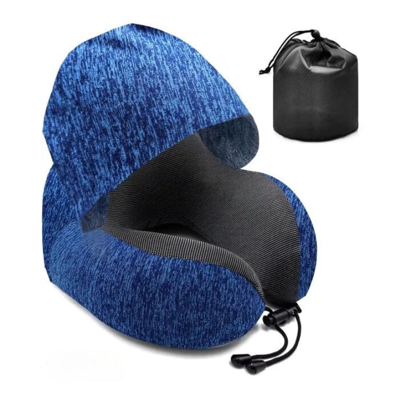 Bleu Appui Tête de Voyage pour Transport Univers du Voyage