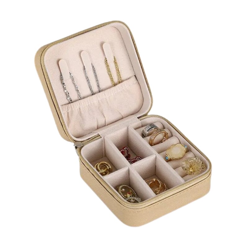 Beige Boite à Bijoux De Voyage Univers du Voyage