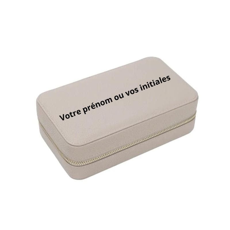 Beige Boite à Bijoux pour Voyage Univers du Voyage