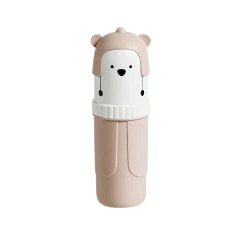 Rose Etui Brosse à Dents Enfant Univers du Voyage