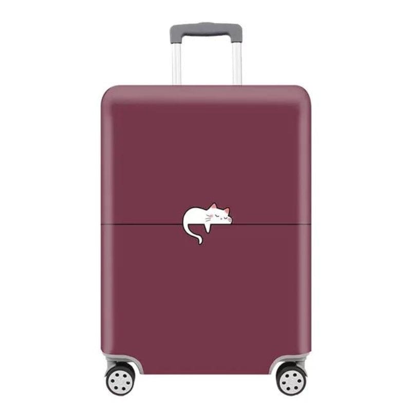 Rouge Motif Petit Chat / S Housse De Protection Pour Valises Univers du Voyage
