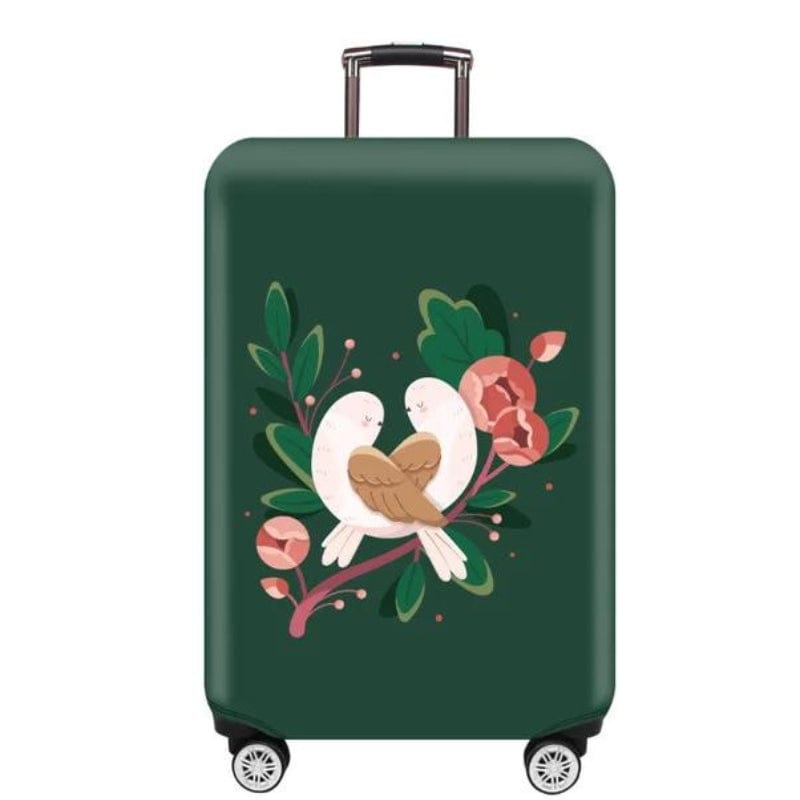 Vert Motif Oiseau / S Housse De Protection Pour Valises Univers du Voyage