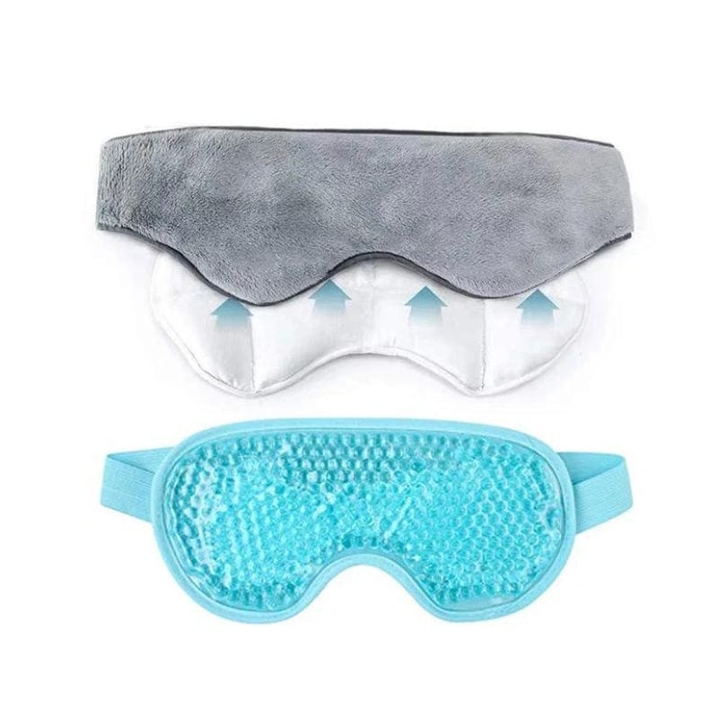 Gris Masque de Nuit Souple en Coton Univers du Voyage
