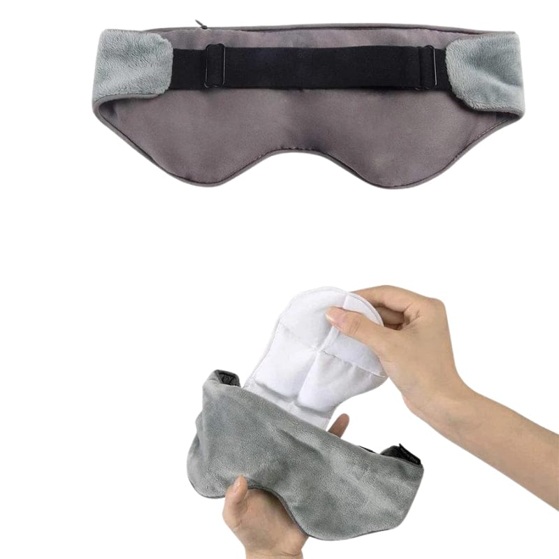 Gris Masque de Nuit Souple en Coton Univers du Voyage