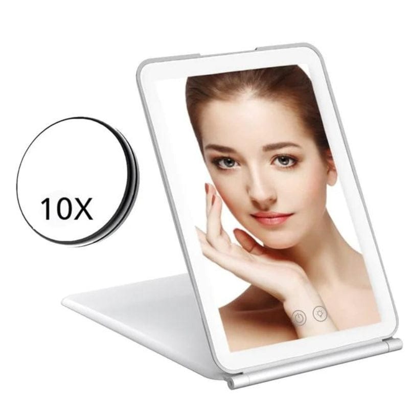 Blanc / Avec Zoom Miroir Led Zoom Portable Univers du Voyage