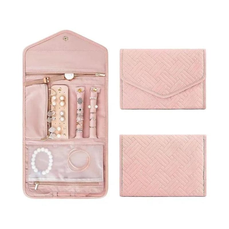 Rose / L Pochette à Bijoux Univers du Voyage