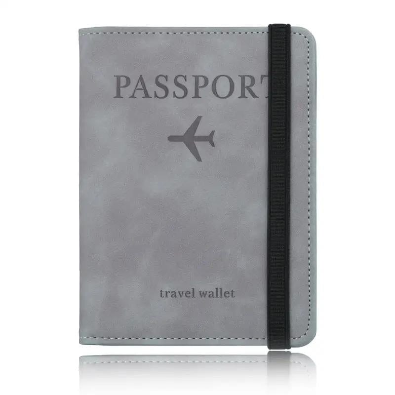 Gris Protège Passeport Anti RFID Univers du Voyage
