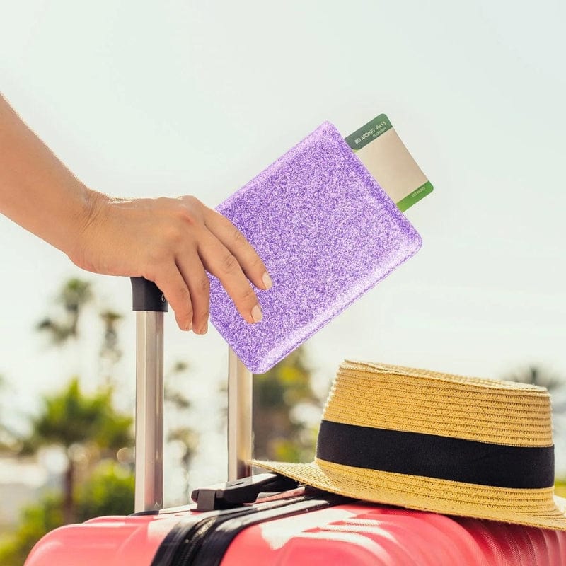 Protège Passeport Paillette Univers du Voyage