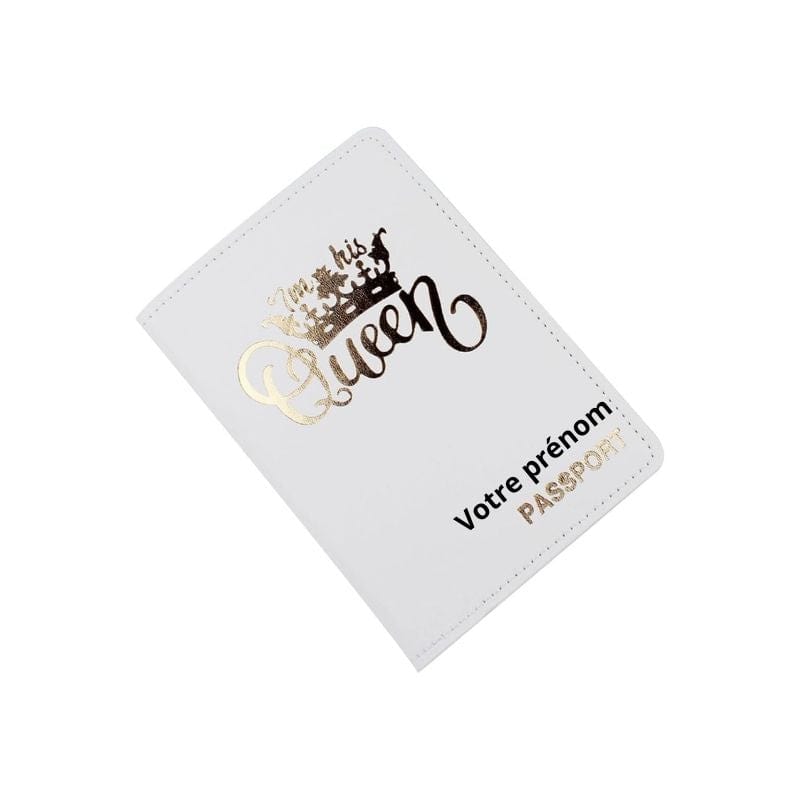 Motif Queen / Modèle 5 Protège Passeport Personnalisé Univers du Voyage