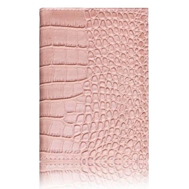 Rose Protège Passeport Simili Luxe Univers du Voyage
