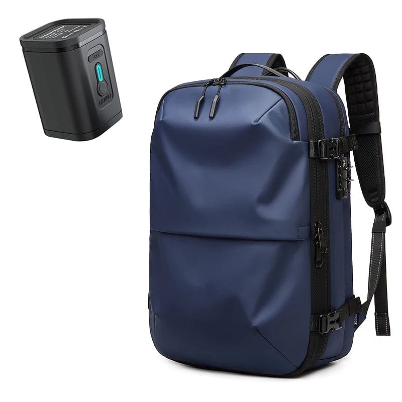 1 Sac Bleu + 1 pompe rechargeable Sac à Dos de Voyage Compression Sous Vide Univers du Voyage