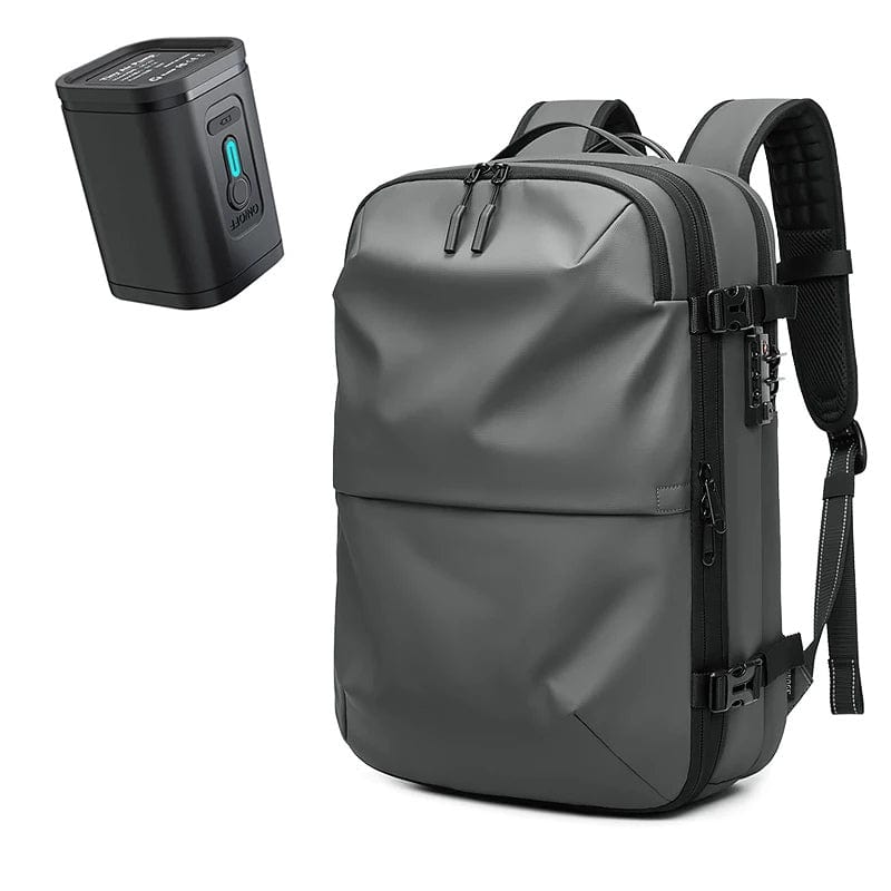 1 Sac Gris + 1 pompe rechargeable Sac à Dos de Voyage Compression Sous Vide Univers du Voyage