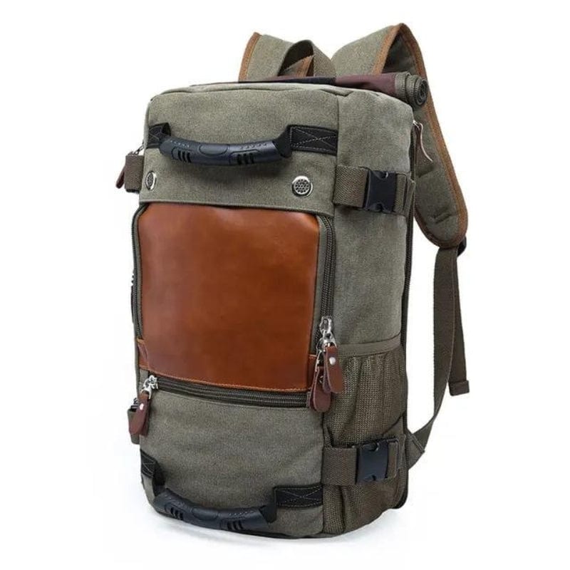 Vert armée Sac à Dos de Voyage Vintage Solide Univers du Voyage