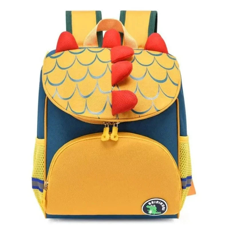 Jaune et Bleu Marine / Personnalisé Sac à Dos Personnalisable Enfant Univers du Voyage
