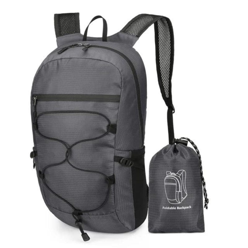 Gris foncé Sac à Dos Pliable et Imperméable Univers du Voyage