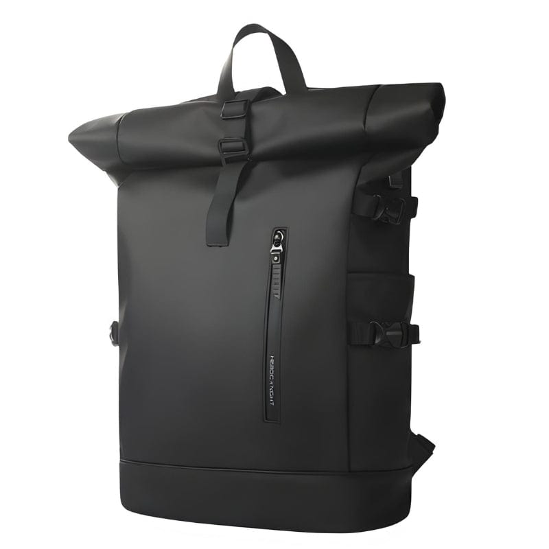 Noir Sac à Dos Roll Top Imperméable Univers du Voyage