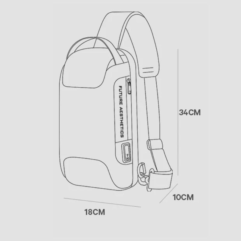 Sac Bandoulière Homme Univers du Voyage