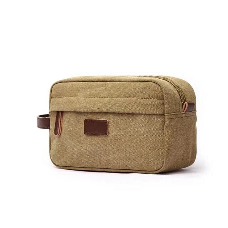 Kaki Sac de Toilette Homme Univers du Voyage