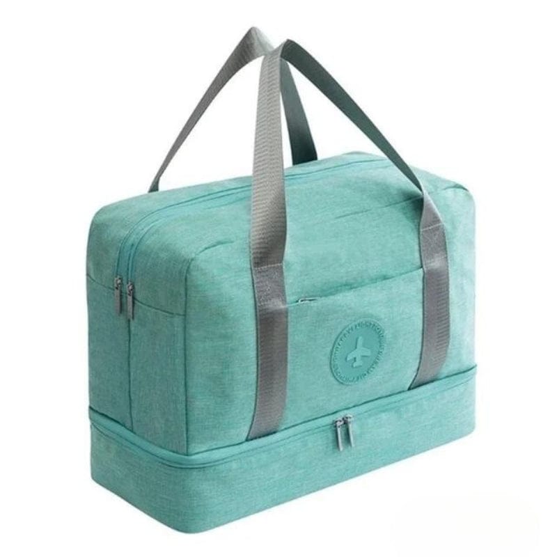 Bleu cyan Sac de Voyage Cabine avec Compartiment Chaussures Univers du Voyage