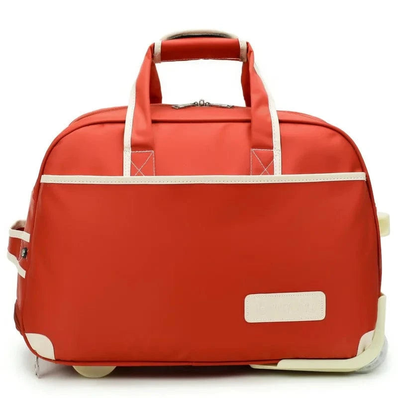 Orange Sac Valise à Roulettes Univers du Voyage
