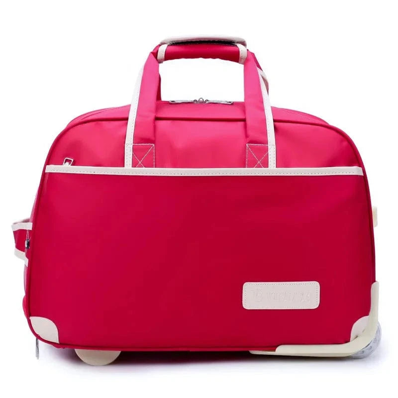 Rose Sac Valise à Roulettes Univers du Voyage