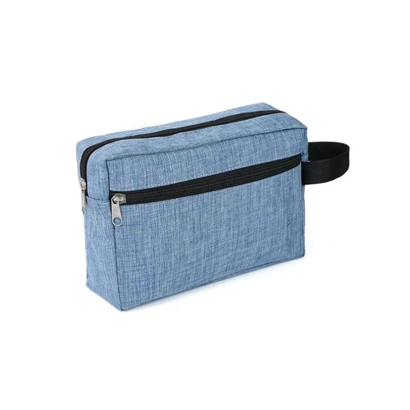 Bleu / Sans Gravure Personnalisée Trousse de Toilette Personnalisable Univers du Voyage