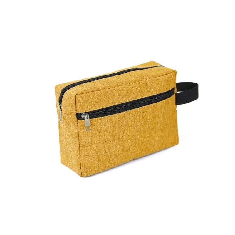 Jaune / Sans Gravure Personnalisée Trousse de Toilette Personnalisable Univers du Voyage