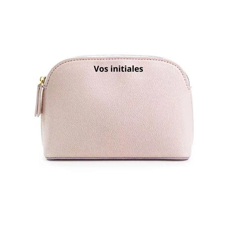 Rose Clair / Modèle 1 Trousse Maquillage Personnalisée Univers du Voyage