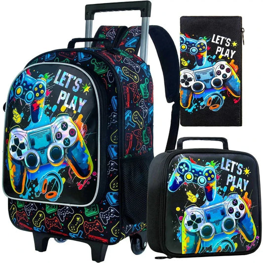 Cartable Sac à Dos à Roulettes Enfant