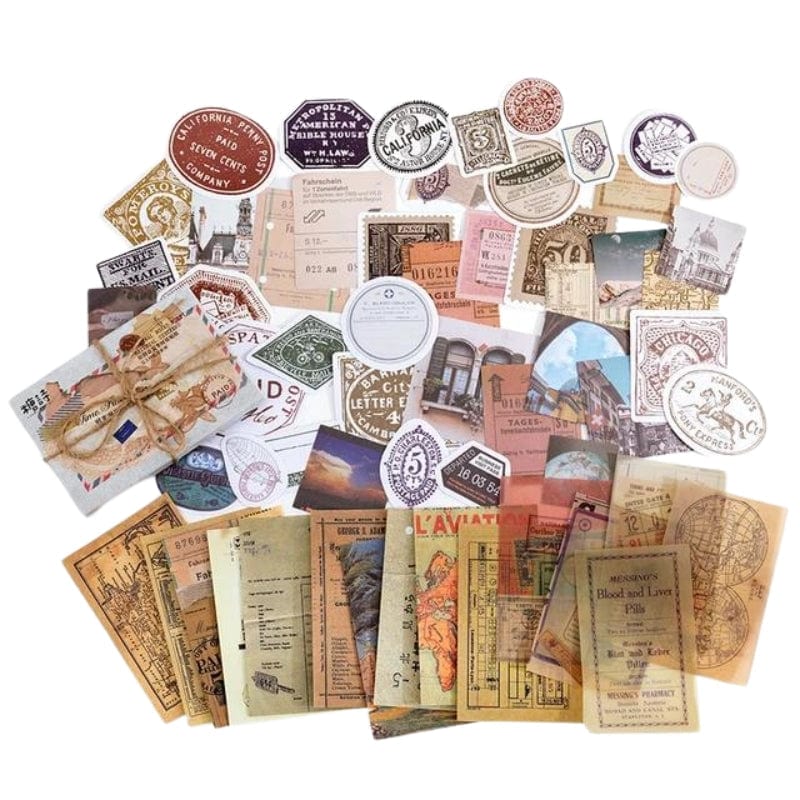 Style G Autocollants Carnet de Voyage Univers du Voyage