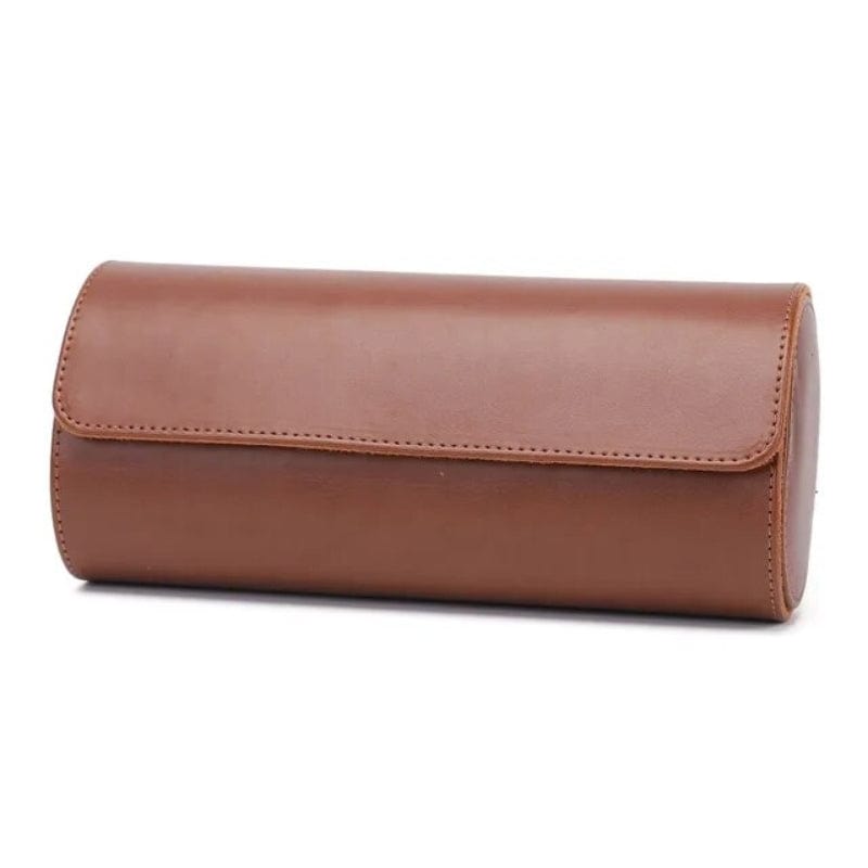 Marron / 3 Emplacements Boite pour Montre Homme De Voyage Univers du Voyage