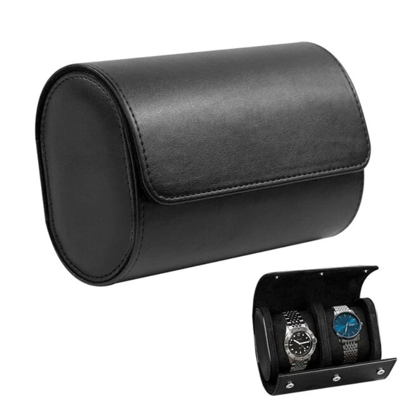 Noir / 2 Emplacements Boite pour Montre Homme De Voyage Univers du Voyage