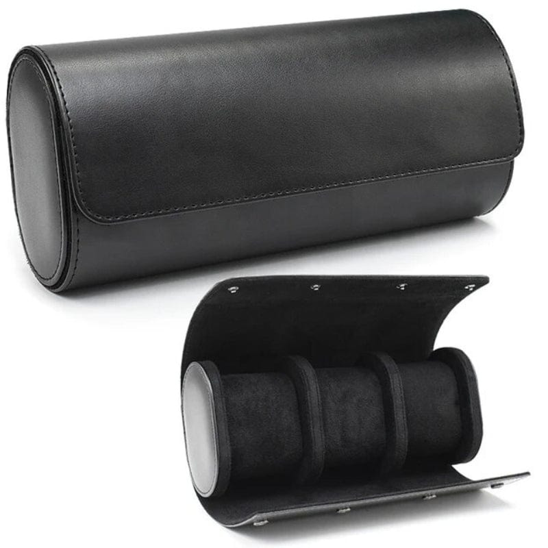 Noir / 3 Emplacements Boite pour Montre Homme De Voyage Univers du Voyage