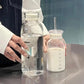 Bouteille D'eau en Verre avec Paille Univers du Voyage