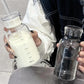 Bouteille D'eau en Verre avec Paille Univers du Voyage