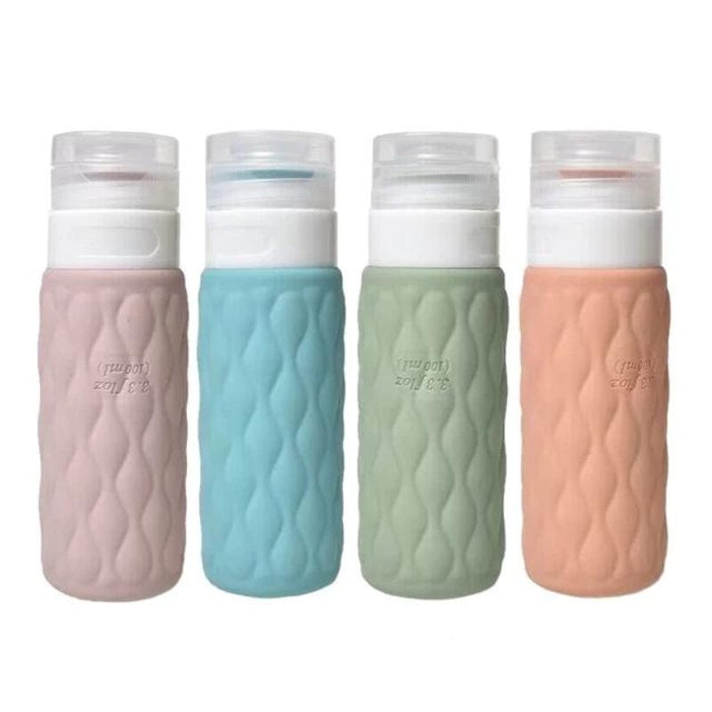 Lot de 4 (assortiment 2) Bouteille De Savon Liquide Portable Pour Voyage Univers du Voyage