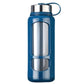 Bleu / 700ml Bouteille En Verre Gourde Univers du Voyage