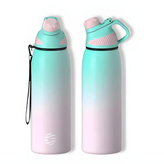Turquoise Dégradé Lavande / 1000 ml Bouteille Isotherme 1l Univers du Voyage