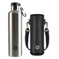 Argenté / 1000 ml Bouteille Isotherme Inox Univers du Voyage