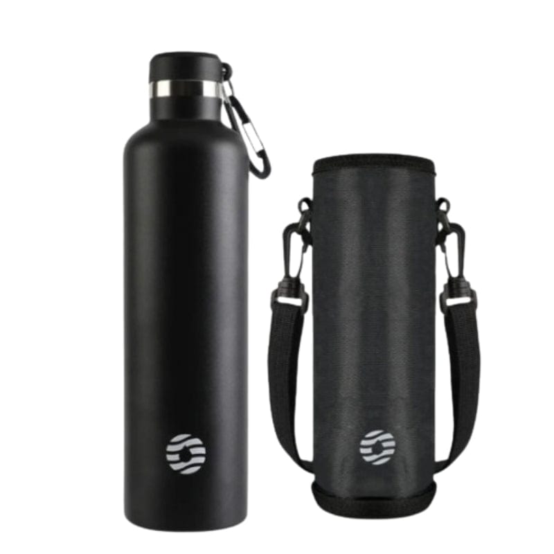 Noir / 1000 ml Bouteille Isotherme Inox Univers du Voyage