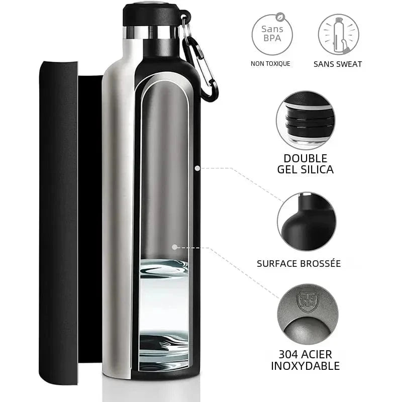 Bouteille Isotherme Inox Univers du Voyage
