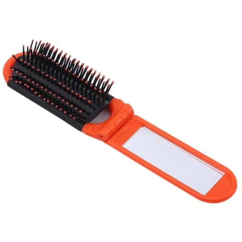Orange Brosse Miroir De Poche Univers du Voyage