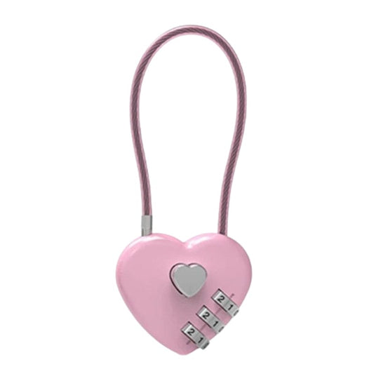 Rose Cadenas à Chiffres pour Valise Univers du Voyage