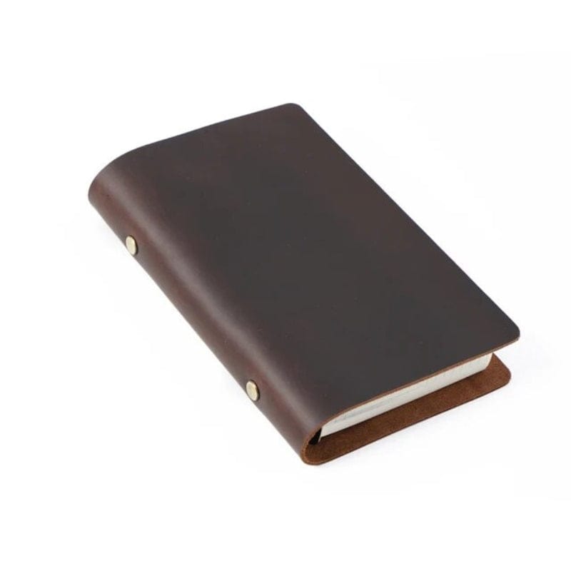 Marron Foncé / M Carnet De Note Cuir Univers du Voyage