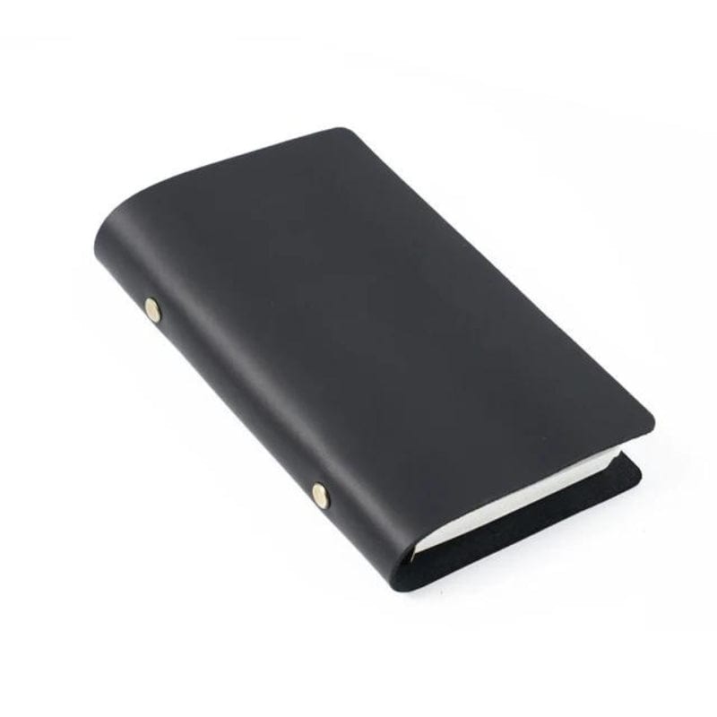 Noir / M Carnet De Note Cuir Univers du Voyage
