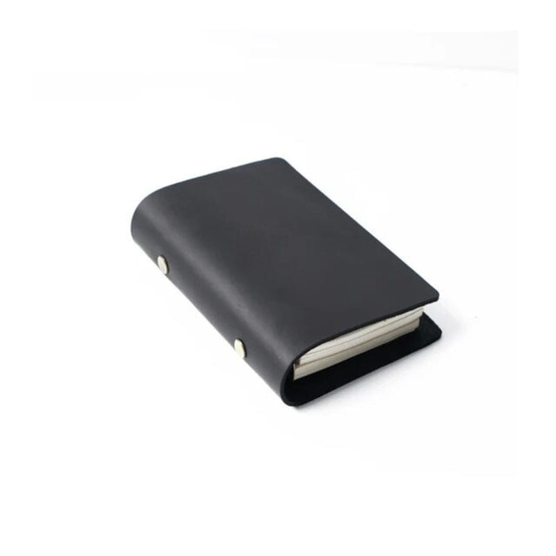Noir / S Carnet De Note Cuir Univers du Voyage