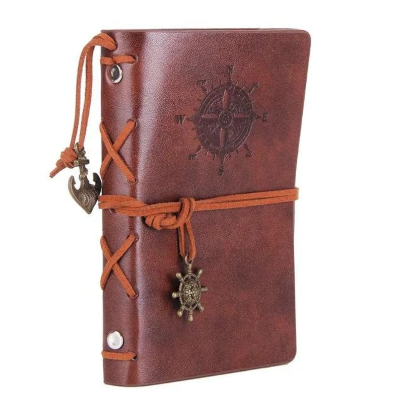Marron Clair Carnet De Voyage Couverture Simili Univers du Voyage