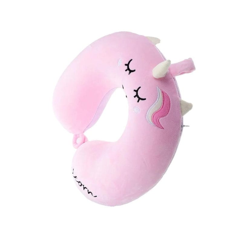 Rose Coussin Cou Voyage Enfant Univers du Voyage