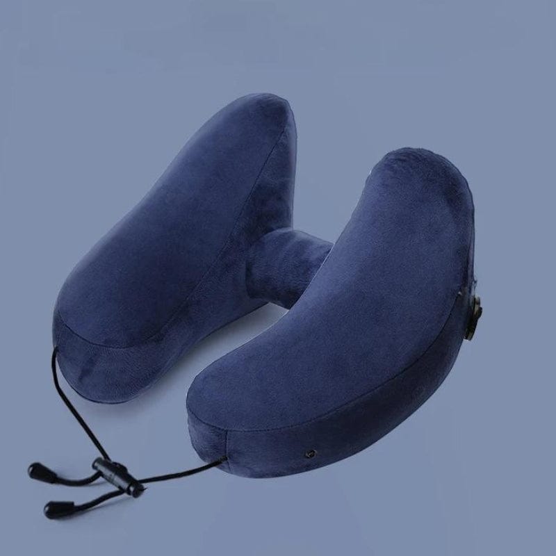 Bleu Coussin De Voyage Avion Univers du Voyage