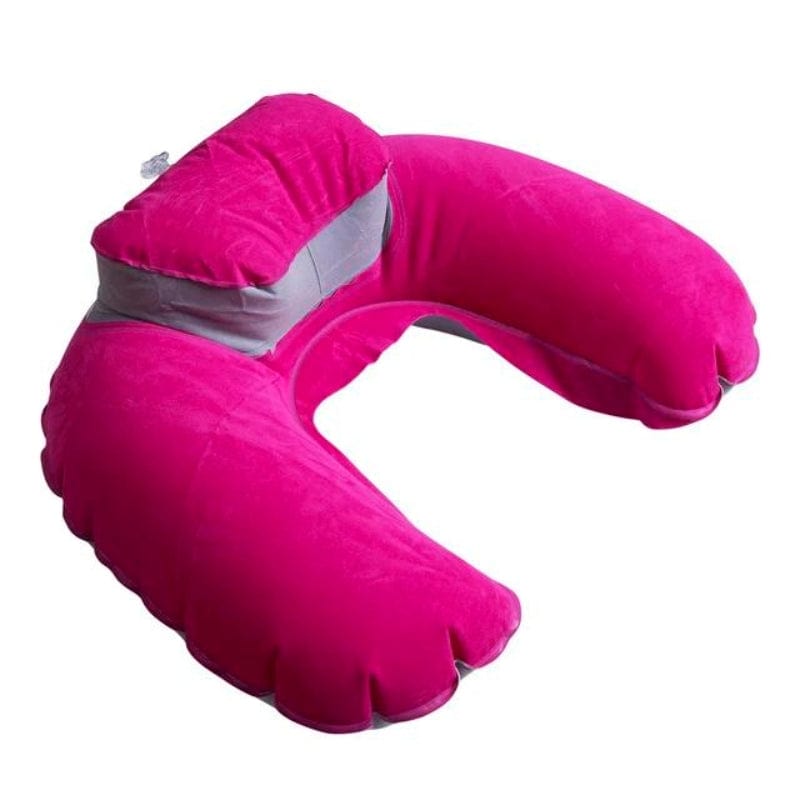 Rose Coussin De Voyage Gonflable Univers du Voyage